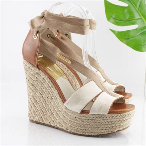 michael kors las rosas wedge|Michael Kors leather wedge.